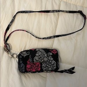 Vera Bradley lanyard/ wallet/ phone holder